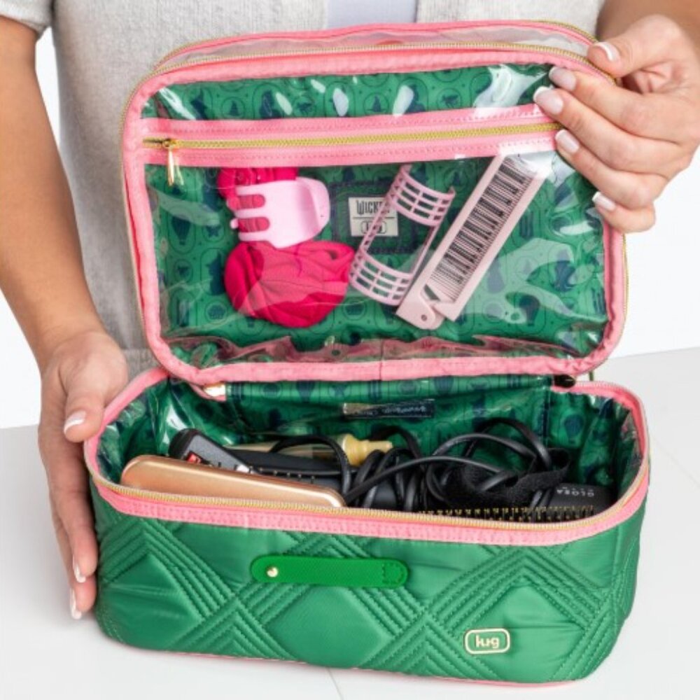 Wicked x Lug Whoosh Clearview Cosmetic Case Green/Pink - Picture 3 of 11
